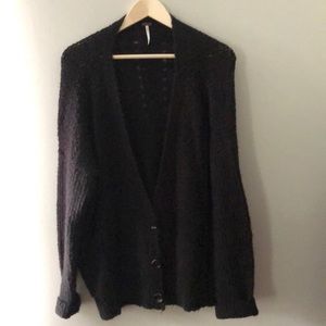 Black free people cardigan